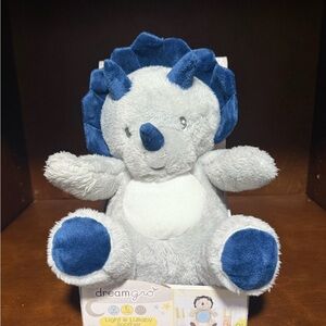 Cozy Dinosaur Plush Toy - Gray and Blue